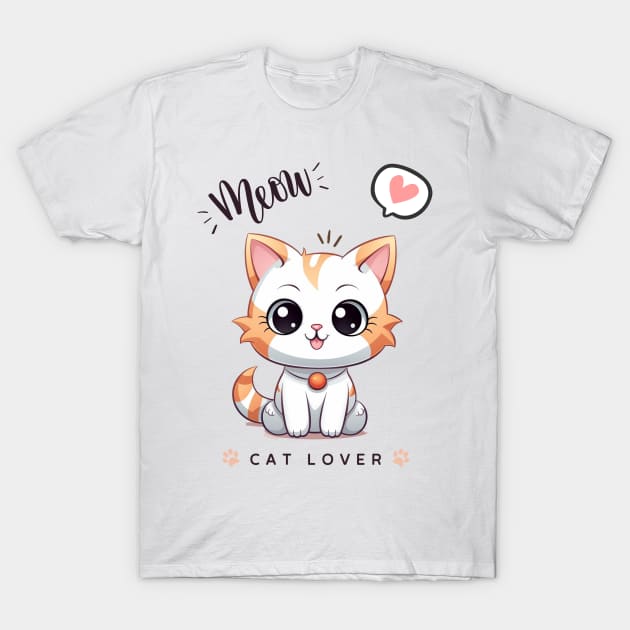 kawaii cute cat T-Shirt by ProShop1